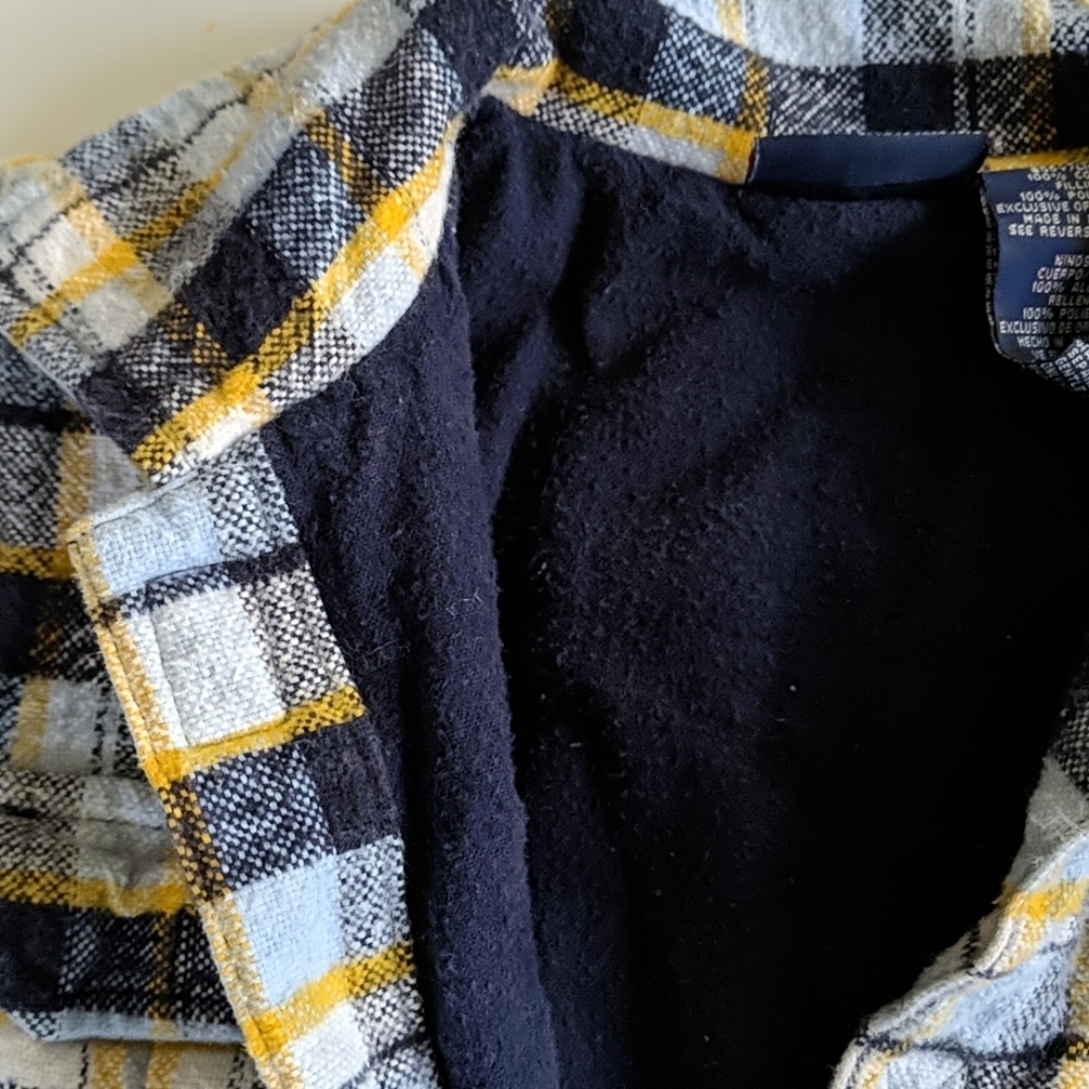 Toddler Fall Flannel Coat - Picture 2 of 3